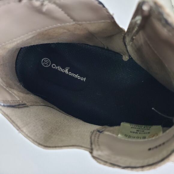 Blondo Womens Flora Sneakers Boots Size Zip Waterproof Size 8.5 Taupe B3515 - Picture 5 of 12